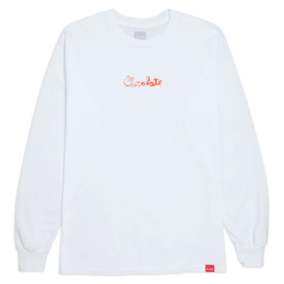 Chocolate Skrunk Long Sleeve T-Shirt - White Retail Stamps