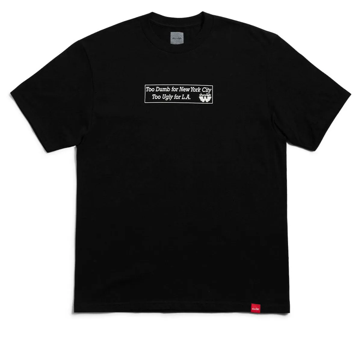 Chocolate x Waylon Too Dumb T-Shirt - Black Courses Footwear Collection