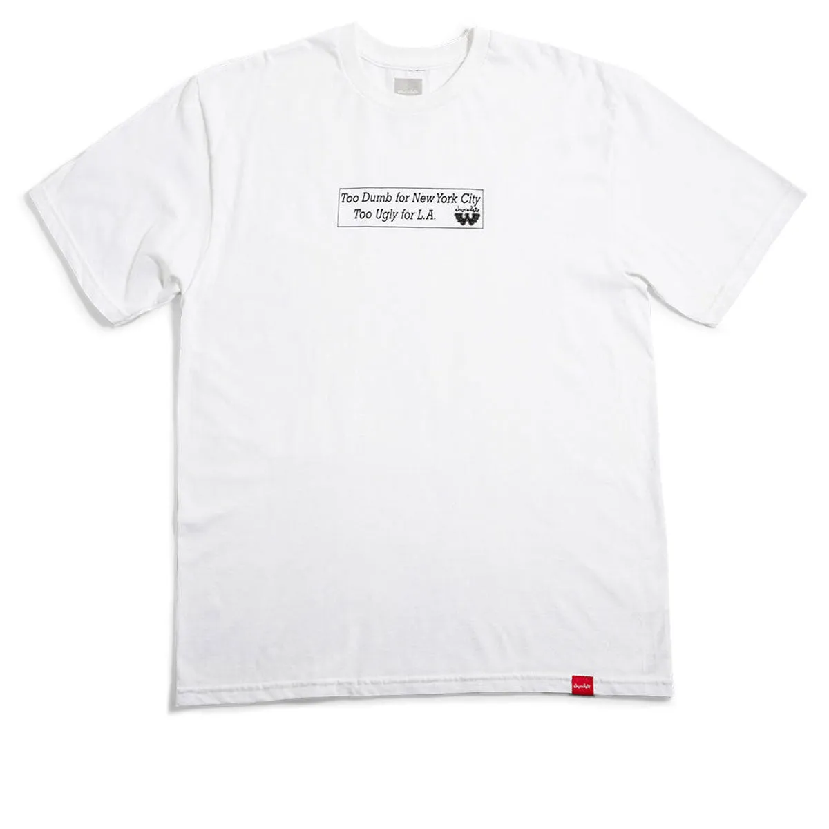 Chocolate x Waylon Too Dumb T-Shirt - White Groceries Medical Uniforms