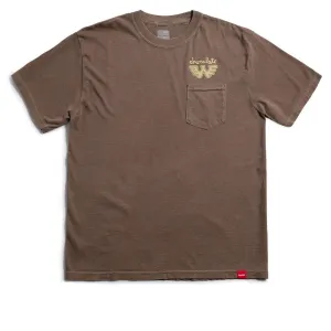 Chocolate x Waylon W Pocket T-Shirt - Brown Soil Athletic Footwear