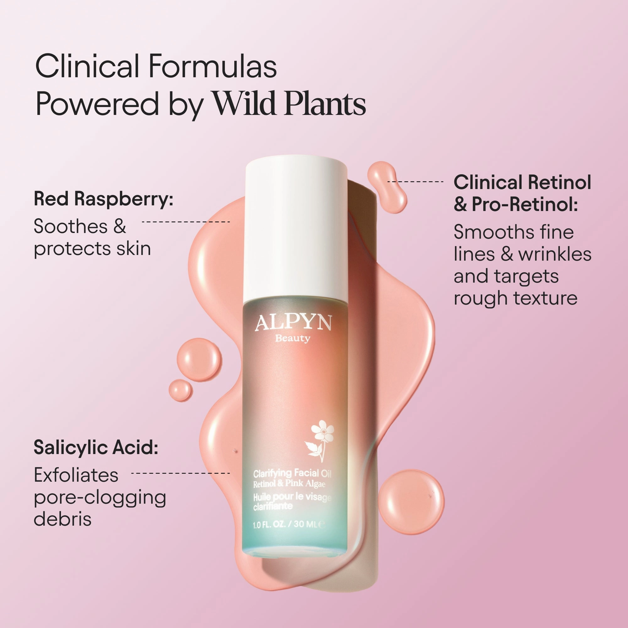 Clarifying Facial Oil With Retinol & Pink Algae