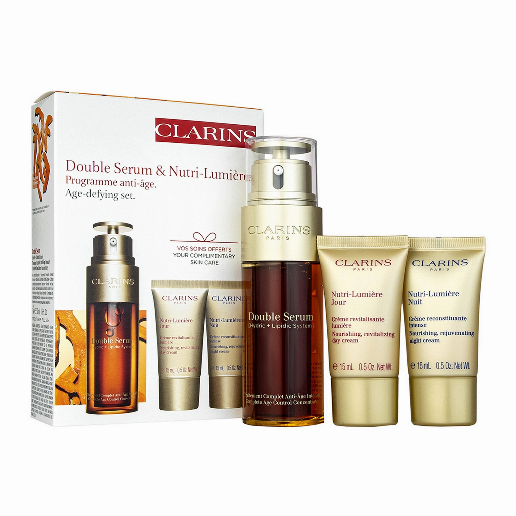 Clarins Double Serum 50ml & Nutri-Lumiere Value Pack