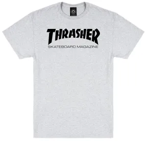 Cleaning Services Thrasher Skate Mag T-Shirt - Ash Grey Headphones