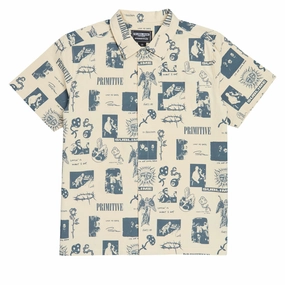 Cleaning Supplies Primitive x Sublime Mosaic Woven Shirt - Cream DVDs