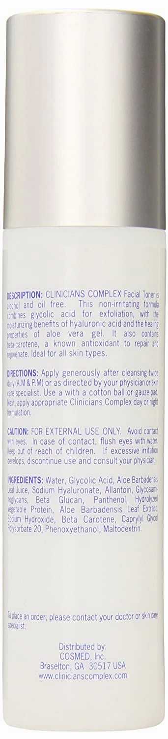 Clinicians Complex Facial Toner, 7.5 Ounce