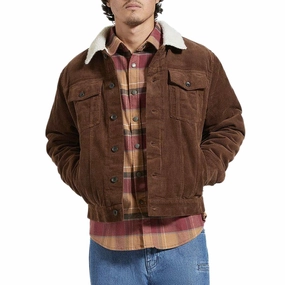 Clothing Line Brixton Cable Lined Trucker Jacket - Pinecone Brown Learning Toys