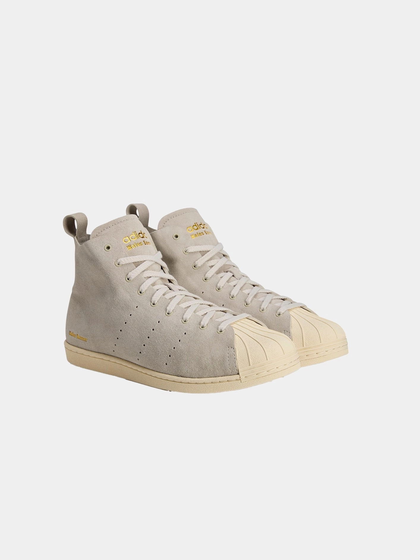 Cloud Step Wales Bonner x adidas Superstar Hi "Stone Grey"
