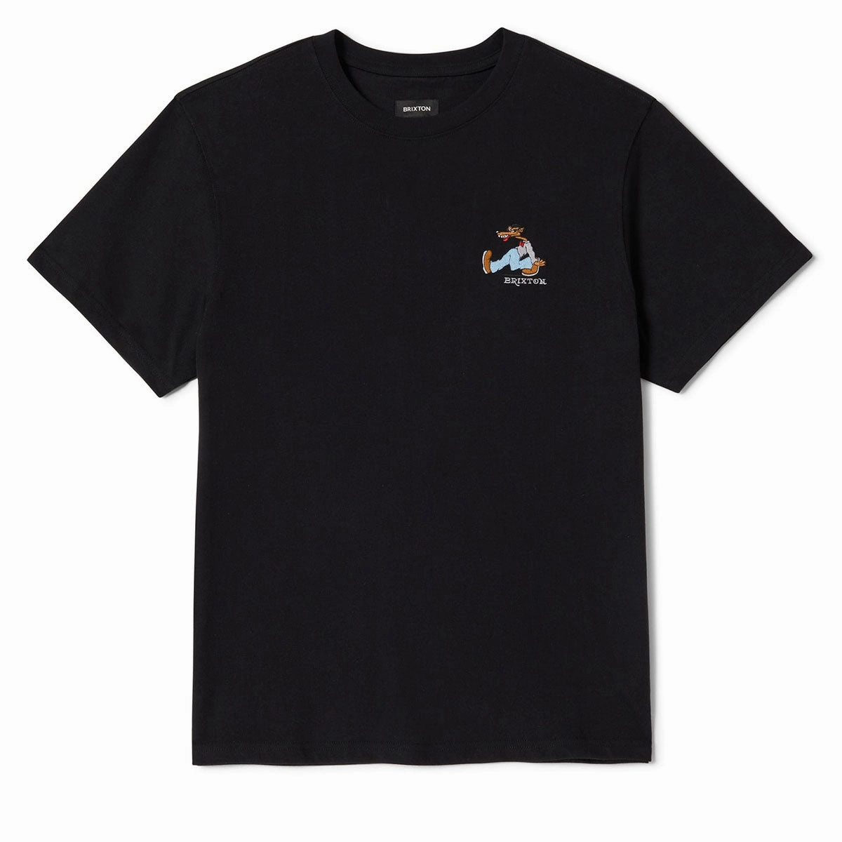 Coats Brixton Stride Heavyweight T-Shirt - Black Classic Wash Dish Soap