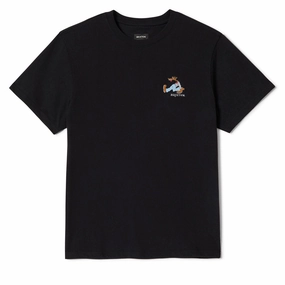 Coats Brixton Stride Heavyweight T-Shirt - Black Classic Wash Dish Soap