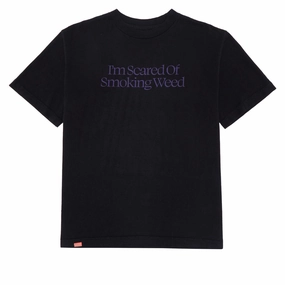 Collectible Cards Jacuzzi Unlimited Scared Weed T-Shirt - Black/Purple Scissors