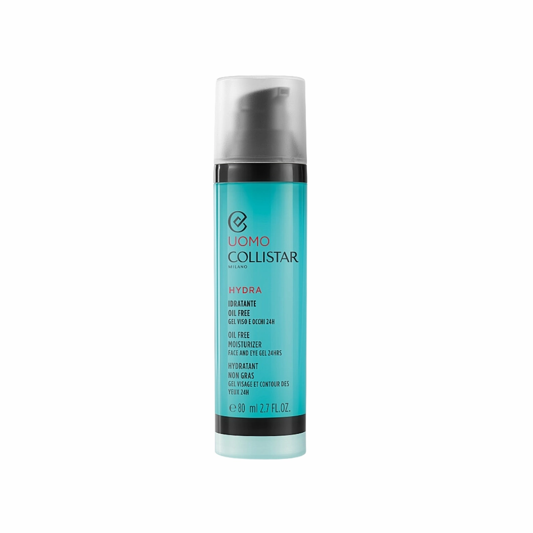 Collistar Men Oil Free Gel Moisturizer Face & Eye 24h 80ml