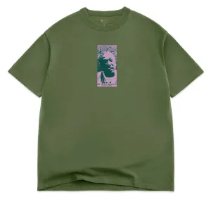 Color Bars x ODB For The Children T-Shirt - Vintage Olive Plants Tape