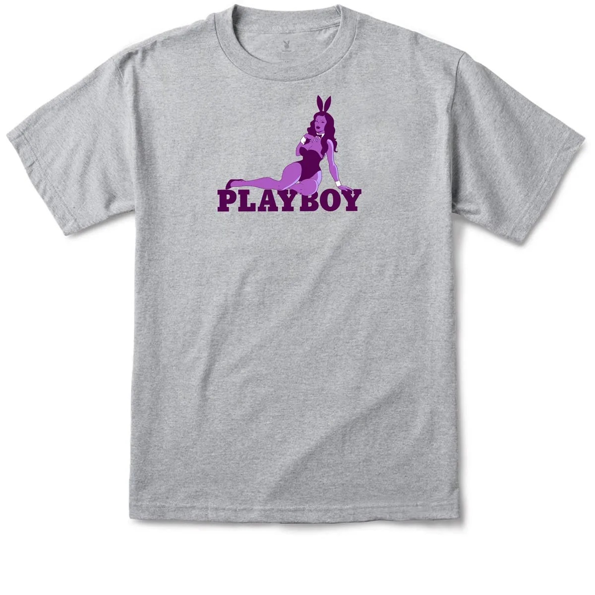 Color Bars x Playboy Hostess T-Shirt - Heather Grey Sustainable Fashion Car Wash Supplies