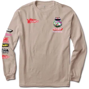Color Bars x Playboy Sponsors Long Sleeve T-Shirt - Sand Fashion Staples Bedding