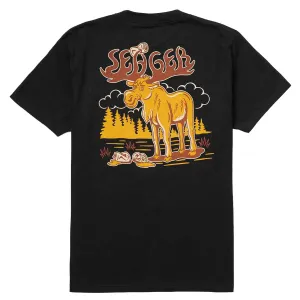 Comedy Shows Seager Tipsy Moose T-Shirt - Black Plumbing