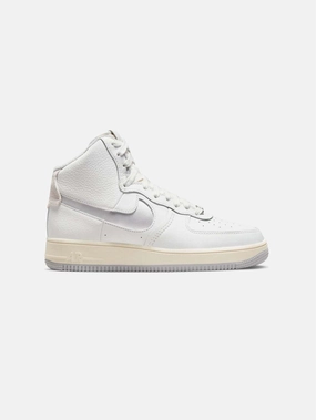 Nike Air Force 1 High Sculpt "White-Silver" Breathable Fit Petal Jog