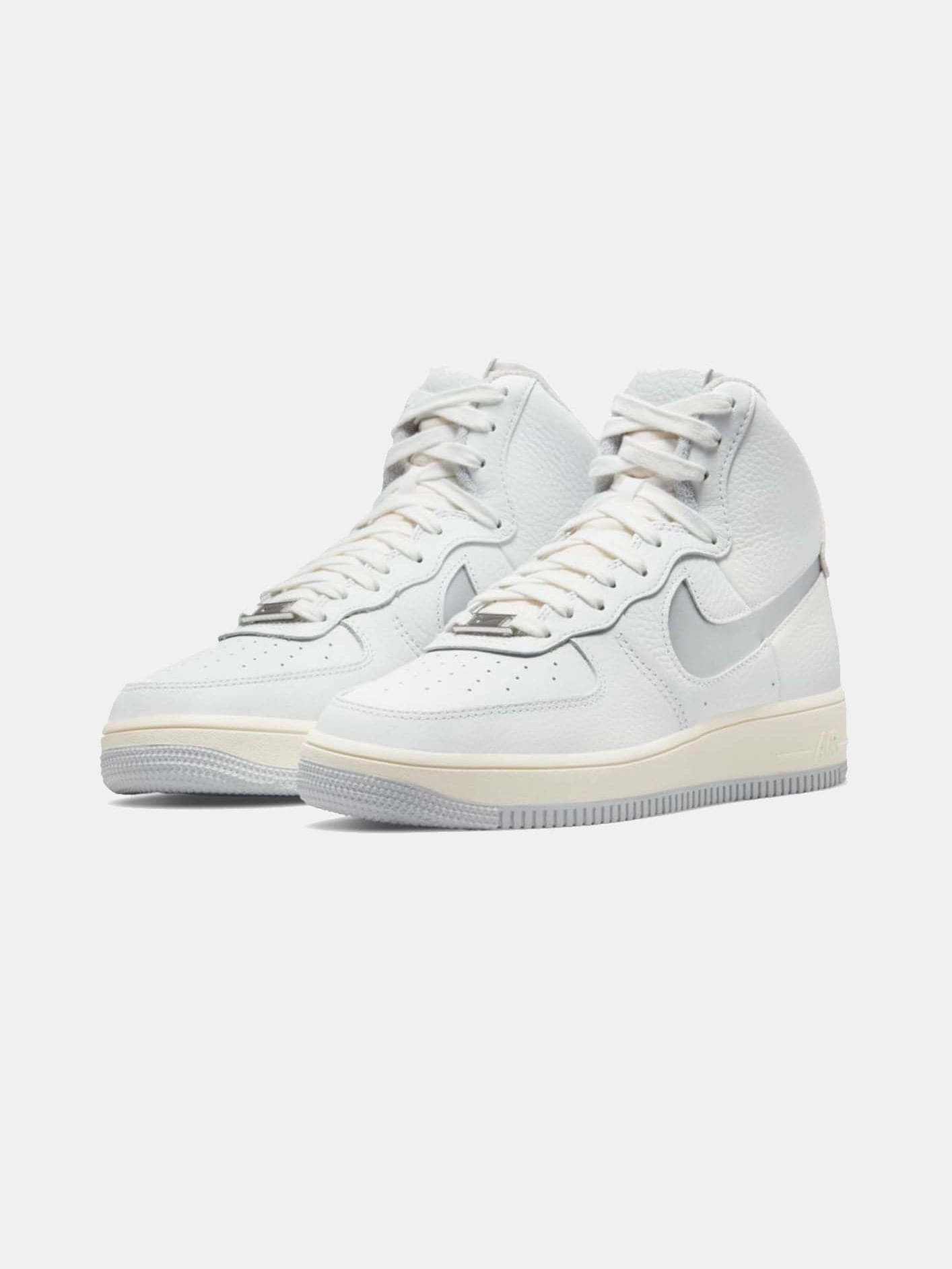 Comfort foam Nike Air Force 1 High Sculpt "White-Silver"