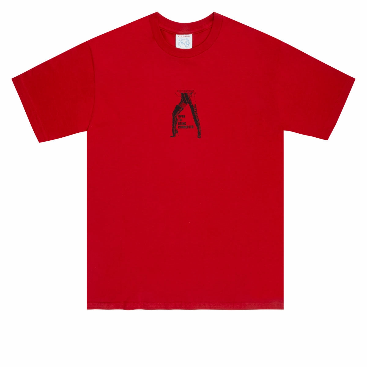 Comfortable Essentials Sci-Fi Fantasy Open To Being Corrected T-Shirt - Red Wholesale