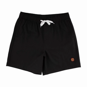Concerts Santa Cruz Dot Pull On Boardshorts - Black Toothpaste