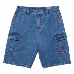 Concerts Spitfire Classic '87 Denim Cargo Shorts - Light Stone Wash Toothpaste