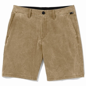 Concerts Volcom Stone Faded Hybrid 19 Shorts - Dark Khaki Pest Control