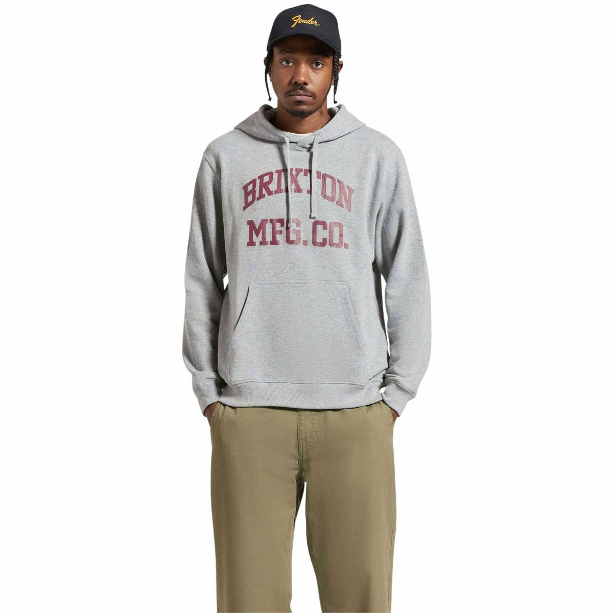 Console Games Brixton Varsity Broken In Hoodie - Heather Grey Health & Wellness