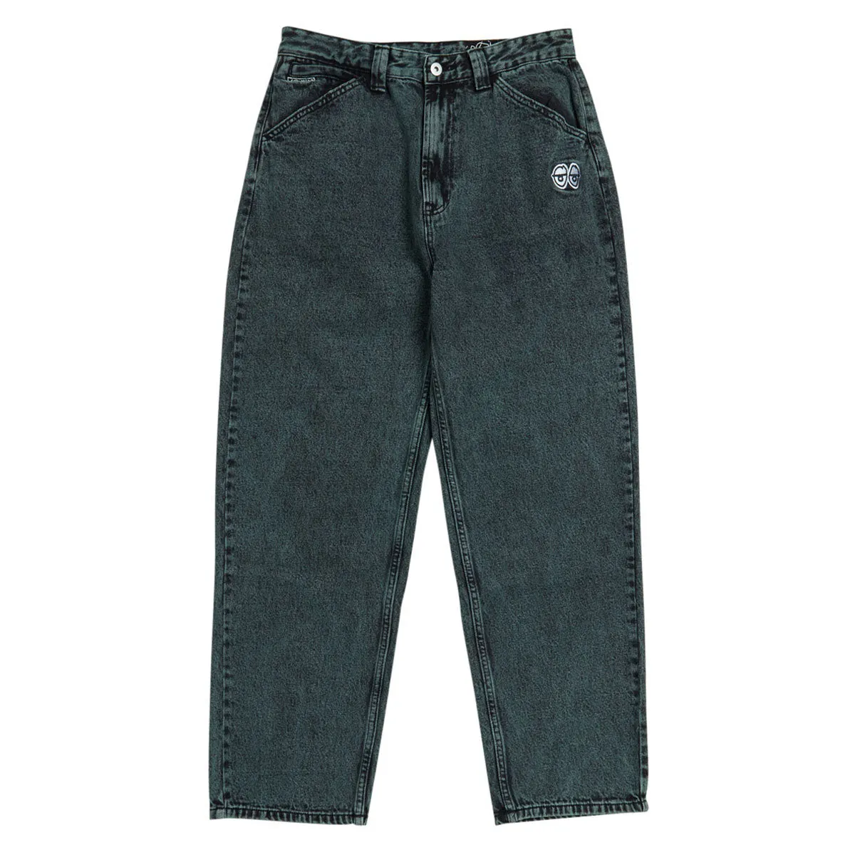 Consoles Krooked Eyes Denim Twill Jeans - Green Overdye Educational Games