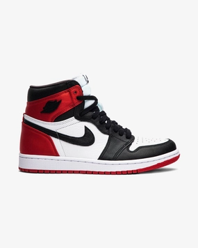 NIKE AIR JORDAN1 RETRO HIGH SATIN BLACK TOE Distinctive chic
