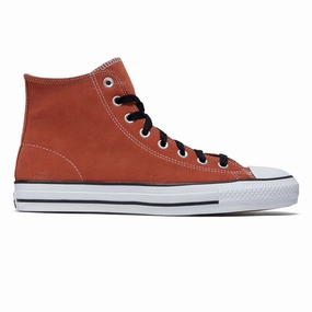 Converse Chuck Taylor All Star Pro Hi Shoes - Red Terracotta/Black/White T-Shirts Vegan