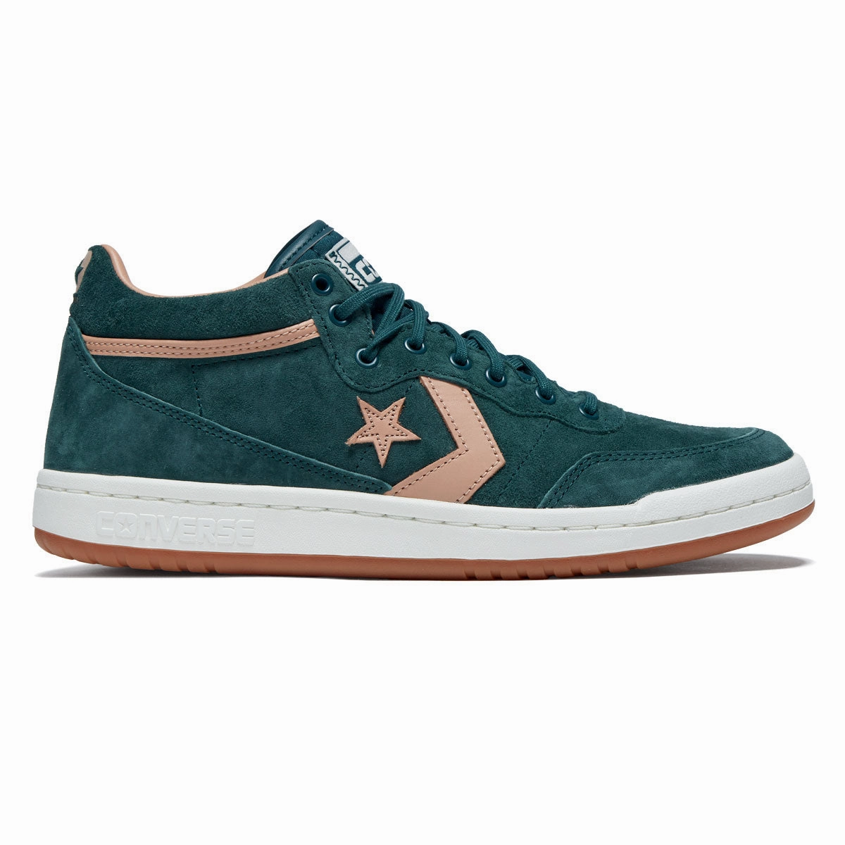 Converse Fastbreak Pro Mid Shoes - Rubber Plant/Vachetta Beige Headphones Consoles
