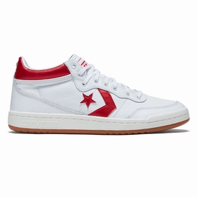 Converse Fastbreak Pro Mid Shoes - White/Red/Egret Fashion Inspiration Clothing Line