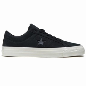 Converse One Star Pro Ox Shoes - Black/Black/Egret Stamps Packaging Materials