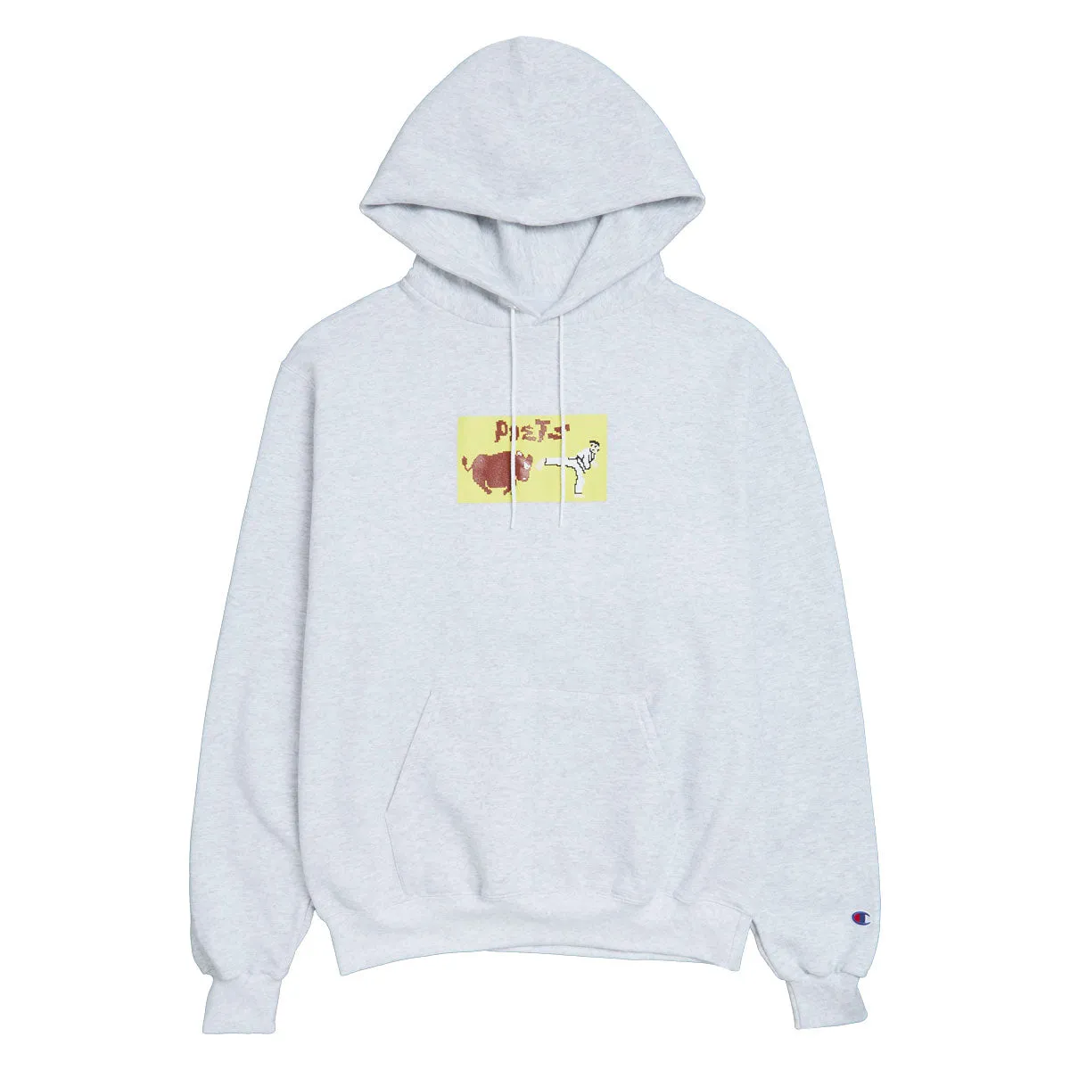 Costumes Poets Karate Champ Dtg Champion Hoodie - Heather Grey Batteries