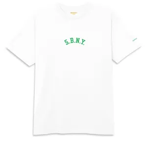 Cotton Clothing 5Boro 5.B.N.Y.C T-Shirt - White/Kelly Green Scarves