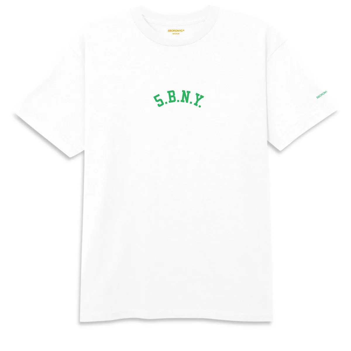 Cotton Clothing 5Boro 5.B.N.Y.C T-Shirt - White/Kelly Green Scarves