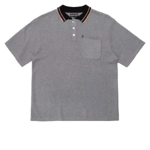 Courses Passport Sunspot Organic Knit Polo Shirt - Grey Tape