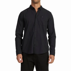 Craft Materials RVCA Thatll Do Stretch Long Sleeve Woven Shirt - Black Safety Gear