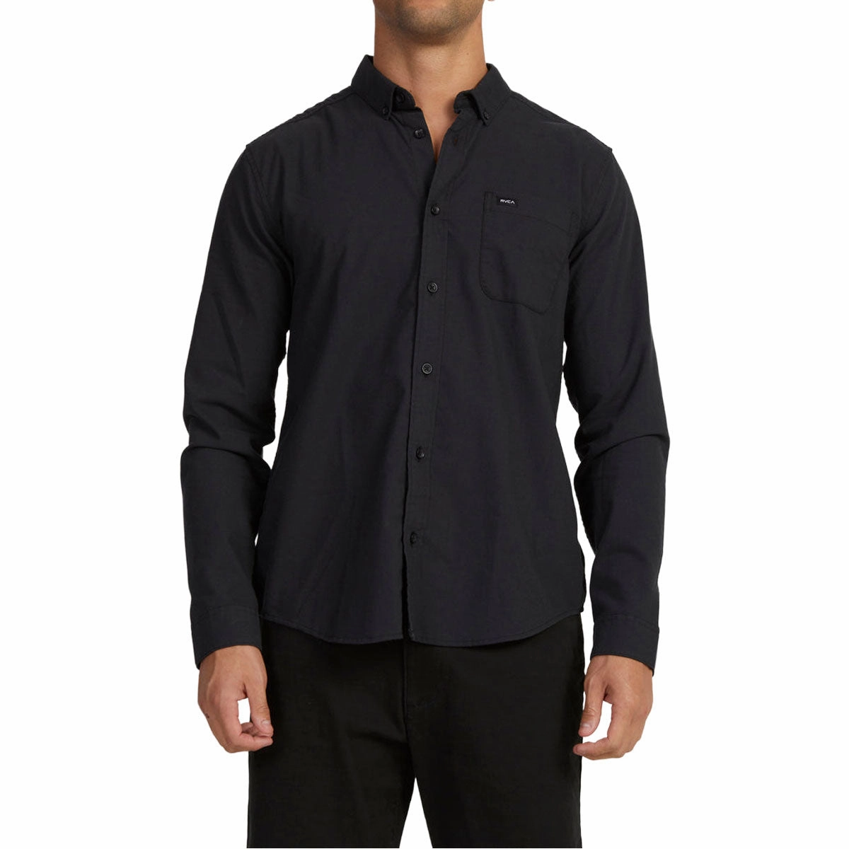 Craft Materials RVCA Thatll Do Stretch Long Sleeve Woven Shirt - Black Safety Gear