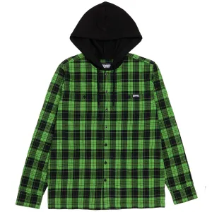 Creature Bat Relic Long Sleeve Flannel Shirt - Green/Black Gift Wrapping Hair Accessories