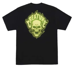 Creature Bonehead Glitch T-Shirt - Black Workwear Conditioner