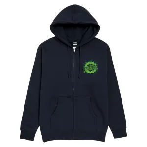 Creature Finest Strike Zip Up Hoodie - Navy Lace Trim Pop Culture