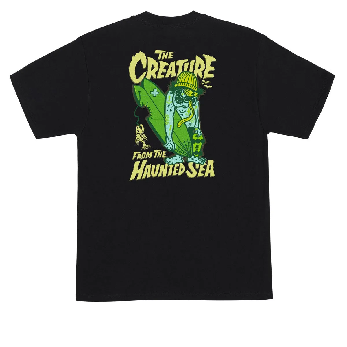 Creature Haunted Sea T-Shirt - Black Scarves Janitorial Supplies