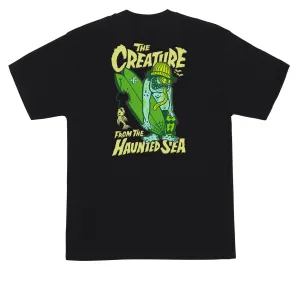 Creature Haunted Sea T-Shirt - Black Scarves Janitorial Supplies
