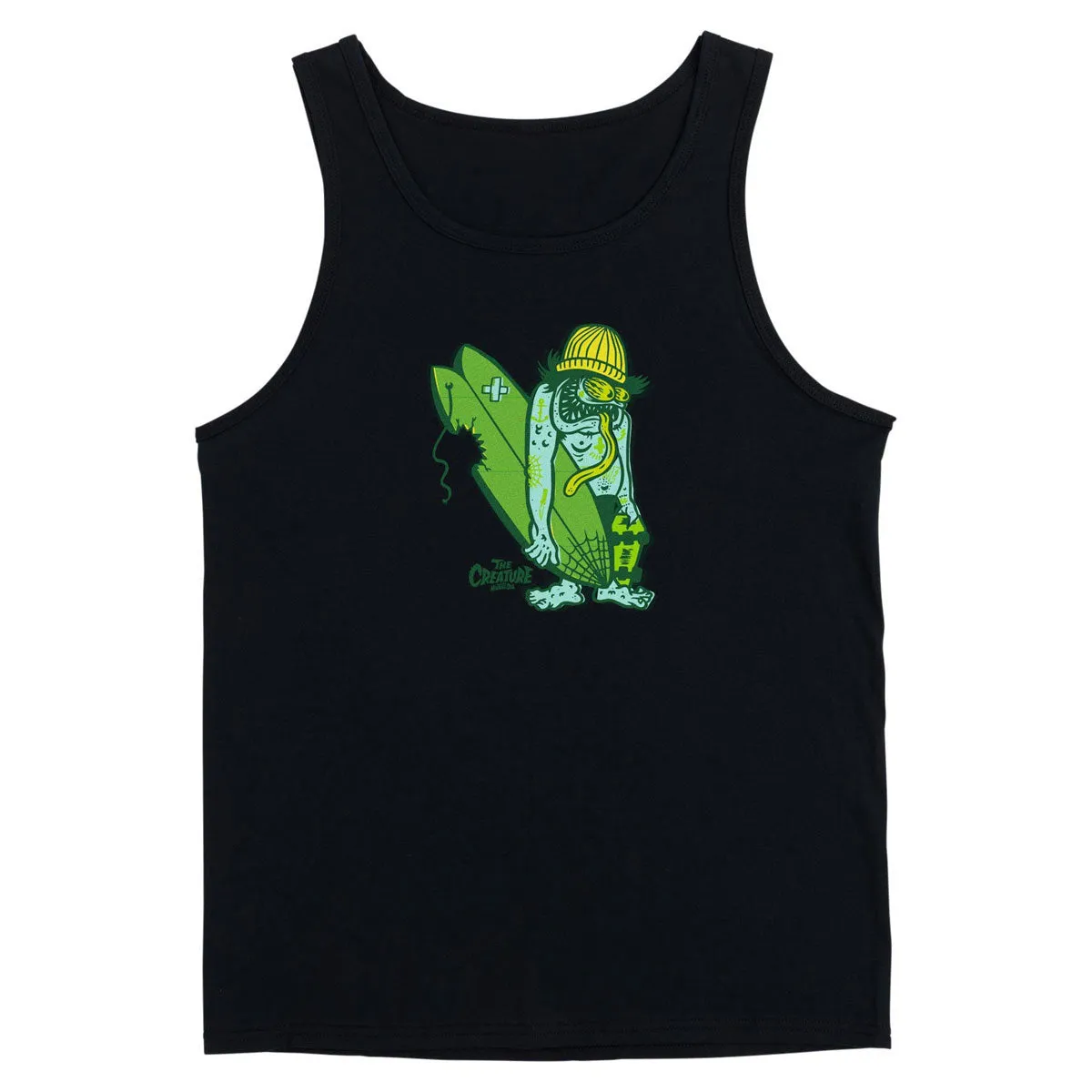 Creature Haunted Sea Tank Top - Black Hockey Cards Meal Replacement Shakes