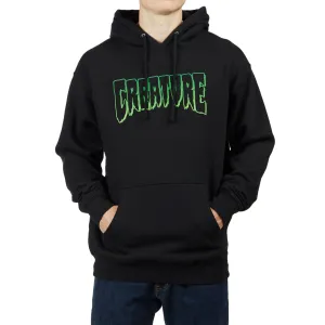 Creature Logo Outline Hoodie - Black Pet Clothes Groceries