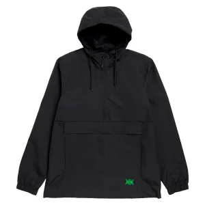 Creature Patent Hooded Windbreaker Jacket - Black Automotive Hardware