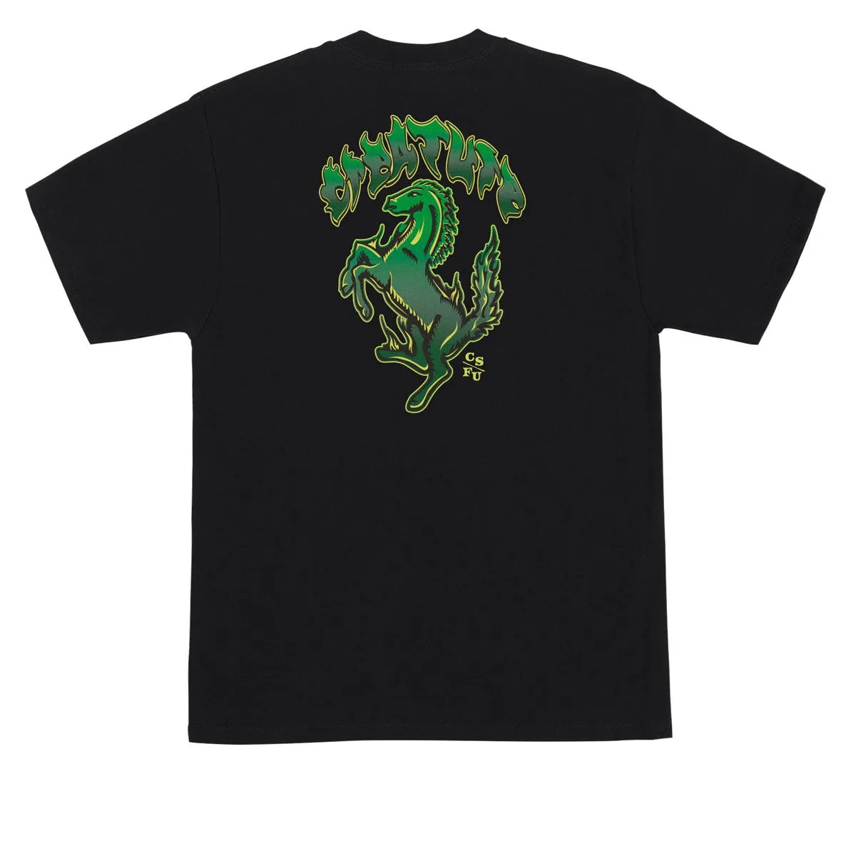 Creature Straight Away T-Shirt - Black Organic Food Towels