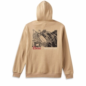 Cruise Ships Brixton x Coors Range Hoodie - Sand Workwear