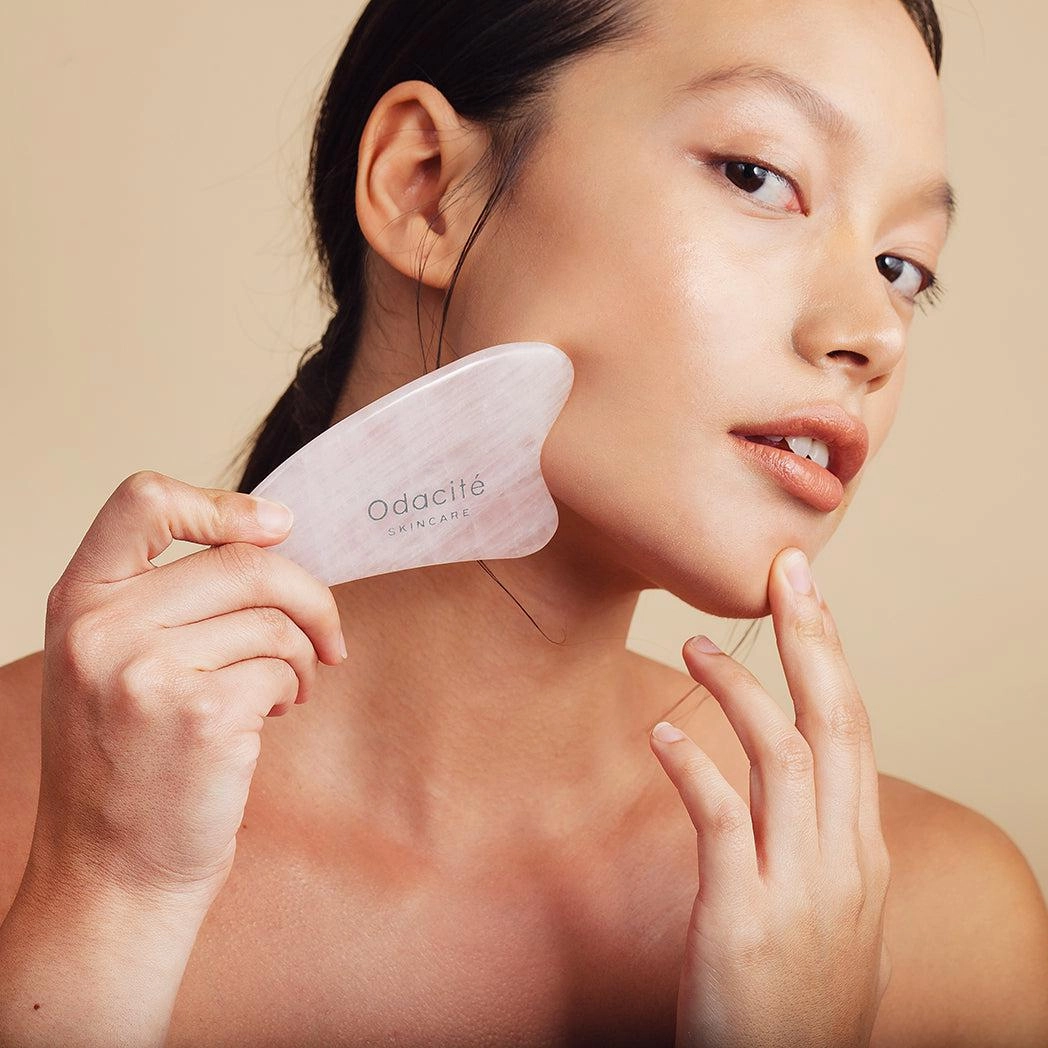 Crystal Contour Gua Sha Rose Quartz