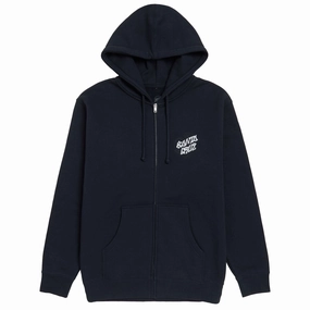 Customizable Santa Cruz Salba Eyes Dot Zip Hoodie - Navy Design Software